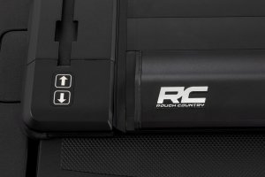 Ford F-150 Powered Retractable Bed Cover - Rough Country - Matte Black - '15-'26